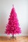 5ft Pink Canadian Pine Christmas Tree with Hinged Branches and Metal Stand